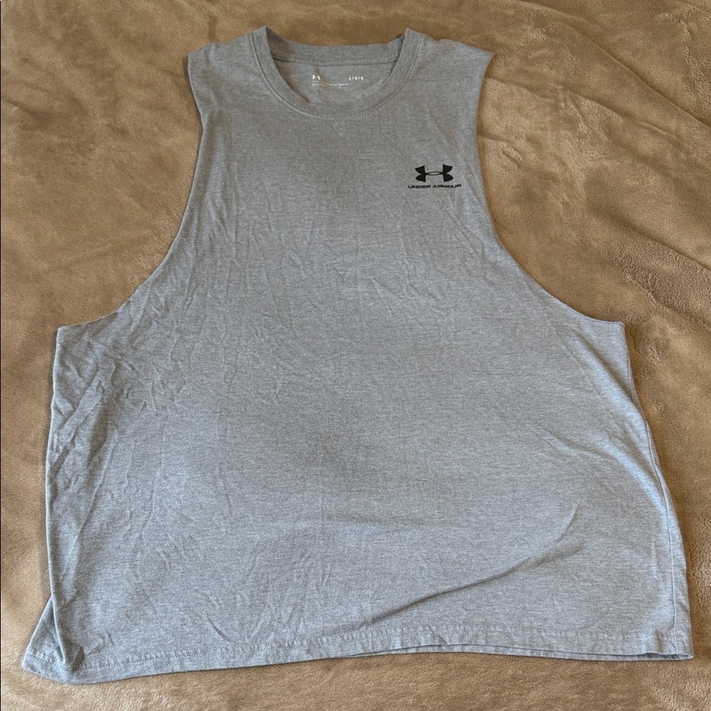Under Armour Men's Gray Muscle Tank Top